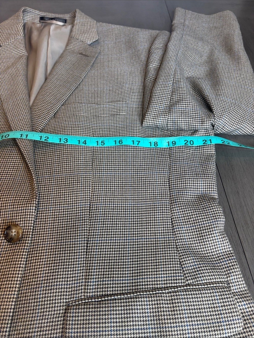 🤎 Lauren Ralph Lauren Men’s Brown Check Blazer 42R Lightweight Sport Coat 🤎 - Picture 6 of 14